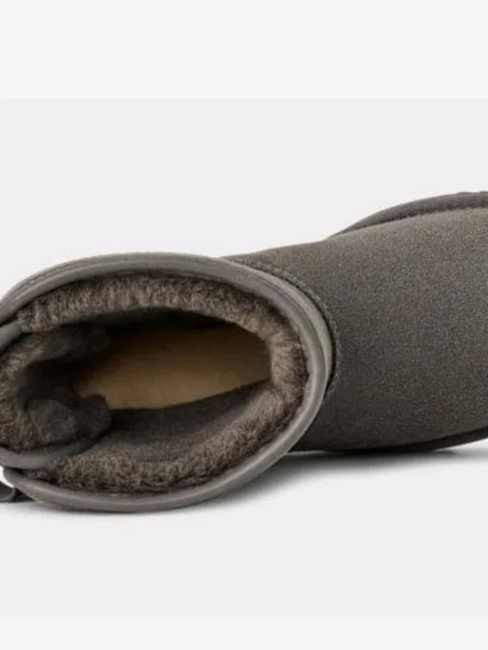 Ugg Bailey Leather Bow Boots- Grey